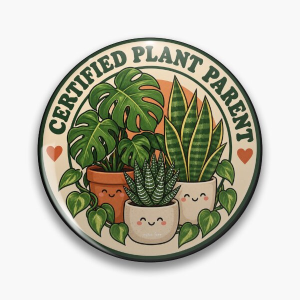 Item preview, Certified Plant Parent - Cute Indoor Houseplants Retro Badge designed and sold by zytooFree.