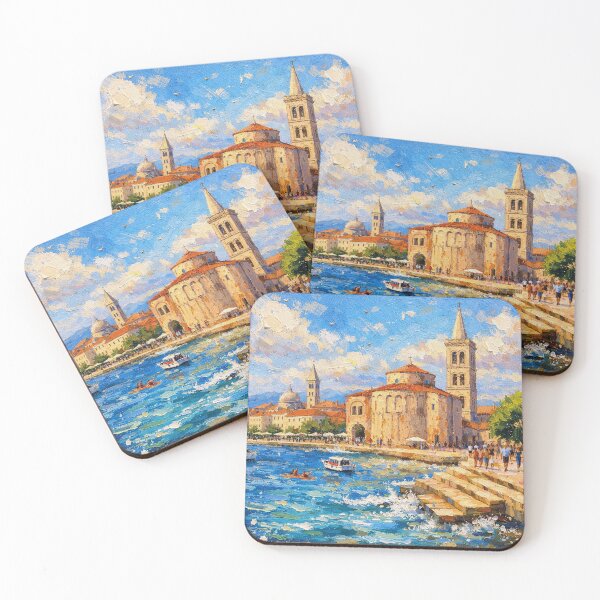 Item preview, A painting of Zadar, Croatia – A Beautiful city in Europe. designed and sold by GalleryKauffeld.