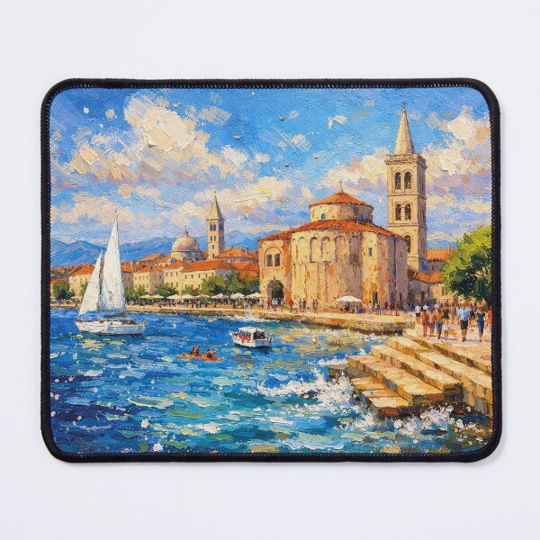 Item preview, A painting of Zadar, Croatia – A Beautiful city in Europe. designed and sold by GalleryKauffeld.