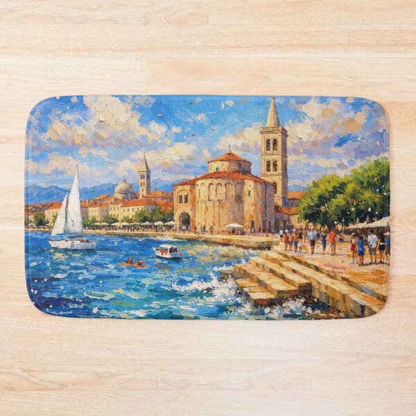 Item preview, A painting of Zadar, Croatia – A Beautiful city in Europe. designed and sold by GalleryKauffeld.