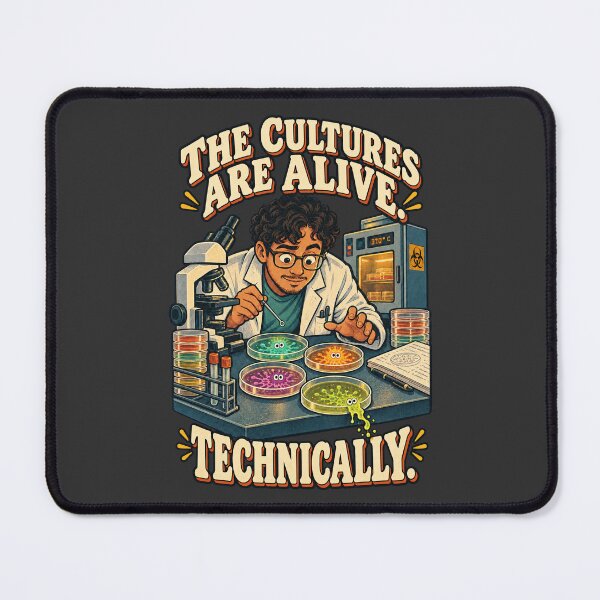 Item preview, The Cultures Are Alive, Technically – Microbiology Halloween Shirt designed and sold by Little Chookcha.