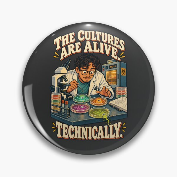 Item preview, The Cultures Are Alive, Technically – Microbiology Halloween Shirt designed and sold by Little Chookcha.