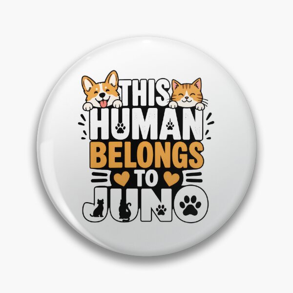 Item preview, This Human Belongs To Juno Cat Owner Gift designed and sold by Dmo3HarkoArt.