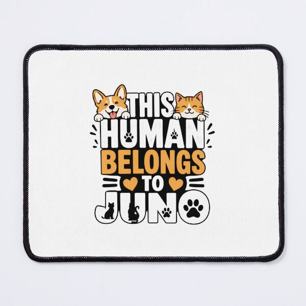 Item preview, This Human Belongs To Juno Cat Owner Gift designed and sold by Dmo3HarkoArt.