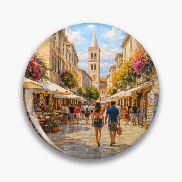 Item preview, Zadar, Croatia – a painting of a summer day in this beautiful European city. designed and sold by GalleryKauffeld.