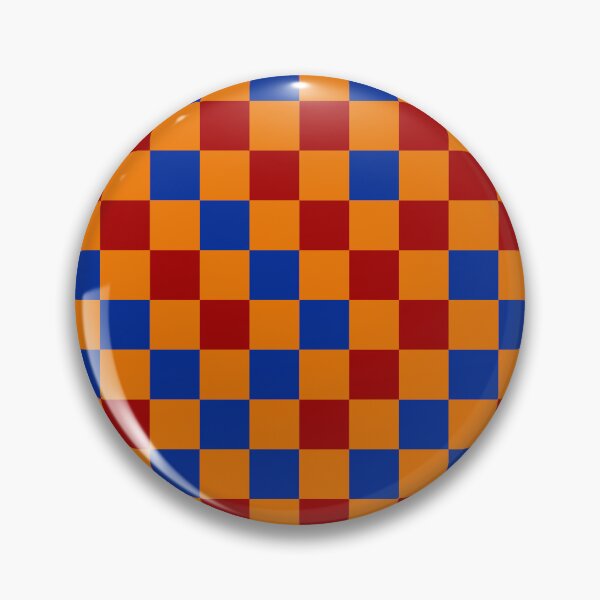 Item preview, Red Blue and Orange Checkered Pattern Design   designed and sold by PatternTitan.