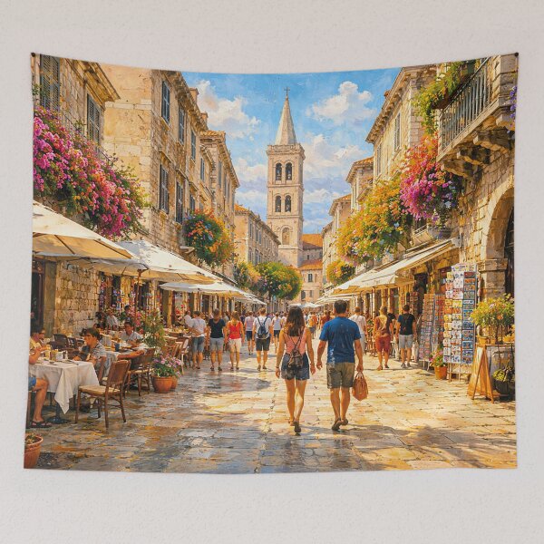 Item preview, Zadar, Croatia – a painting of a summer day in this beautiful European city. designed and sold by GalleryKauffeld.