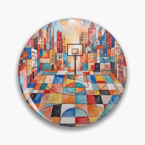 Item preview, Inner City Basketball Court Abstract Art designed and sold by Home Decor Art.