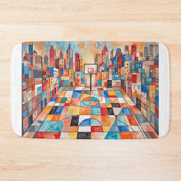 Item preview, Inner City Basketball Court Abstract Art designed and sold by Home Decor Art.