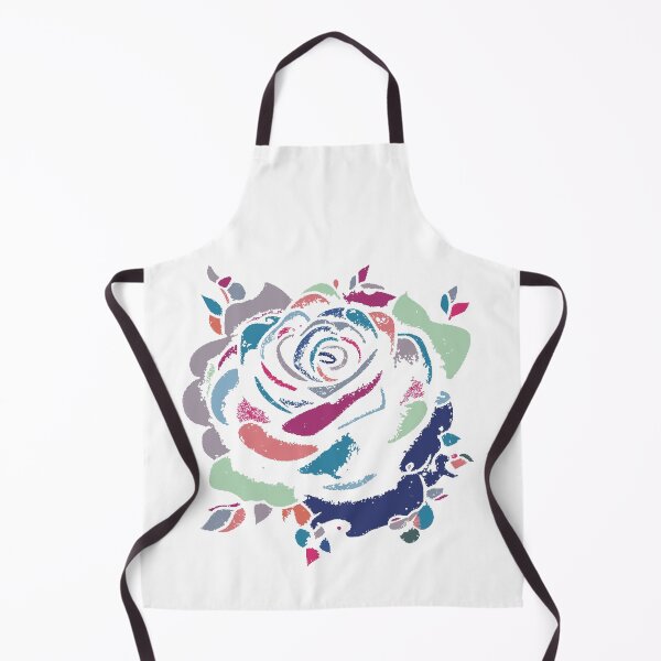 Item preview, Pink & Blue Rose Bloom - Abstract Mosaic Floral Art designed and sold by iampaulmorris.