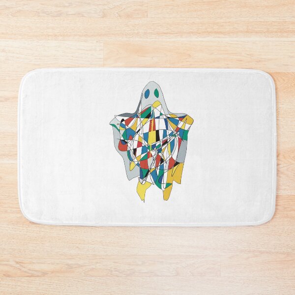 Item preview, Multicolour Patchwork Ghost - Playful Halloween Illustration designed and sold by iampaulmorris.