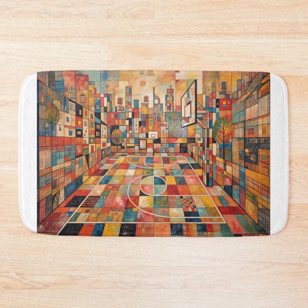 Item preview, Inner City Basketball Court Abstract Art designed and sold by Home Decor Art.