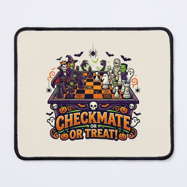 Item preview, Checkmate or treat! - Halloween for chess players designed and sold by ParadoxParadox.