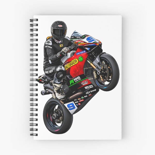 Item preview, Skippy Wheelie Action Design - Dynamic Motorcycle Stunt Illustration designed and sold by MGOE.