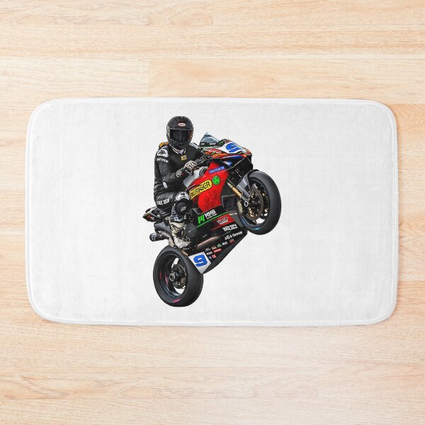 Item preview, Skippy Wheelie Action Design - Dynamic Motorcycle Stunt Illustration designed and sold by MGOE.
