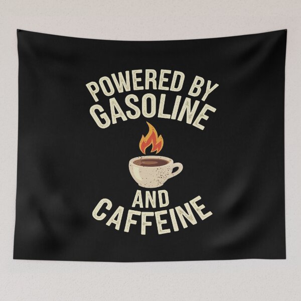 Item preview, Powered By Gasoline And Caffeine Funny Car Coffee designed and sold by SkymarArt.