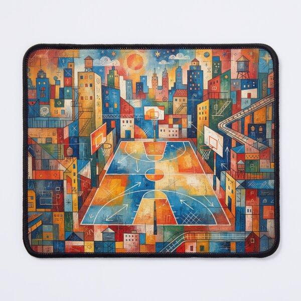 Item preview, Inner City Basketball Court Abstract Art designed and sold by Home Decor Art.
