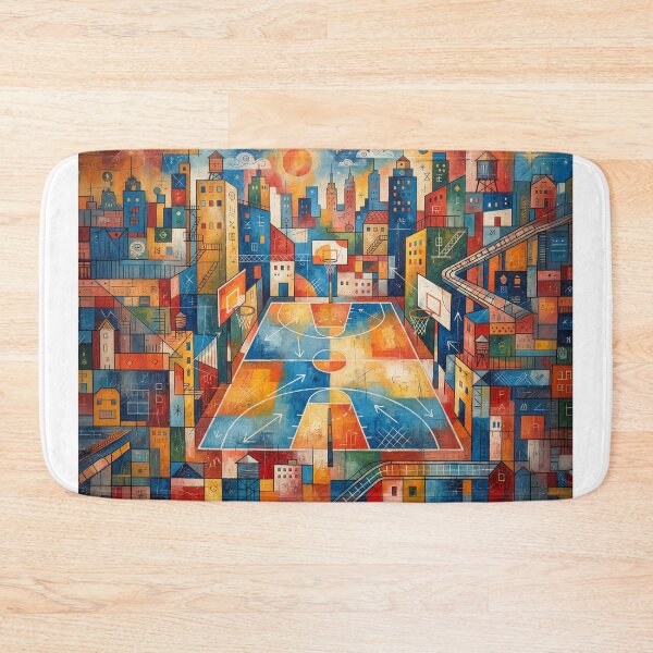 Item preview, Inner City Basketball Court Abstract Art designed and sold by Home Decor Art.