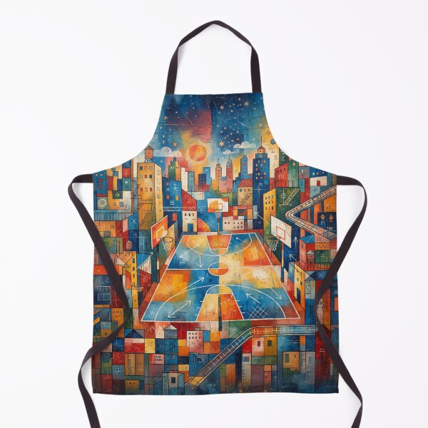 Item preview, Inner City Basketball Court Abstract Art designed and sold by Home Decor Art.