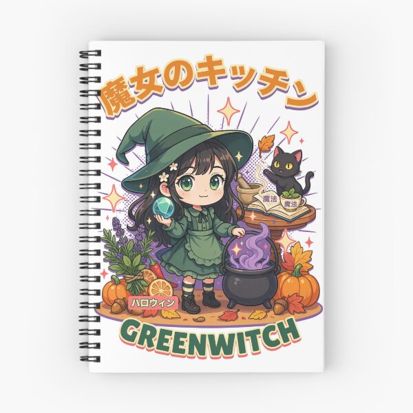 Item preview, Greenwitch Kitchen Witch Cauldron Halloween Design Graphic Tee v9 designed and sold by DarylWelsh2024.