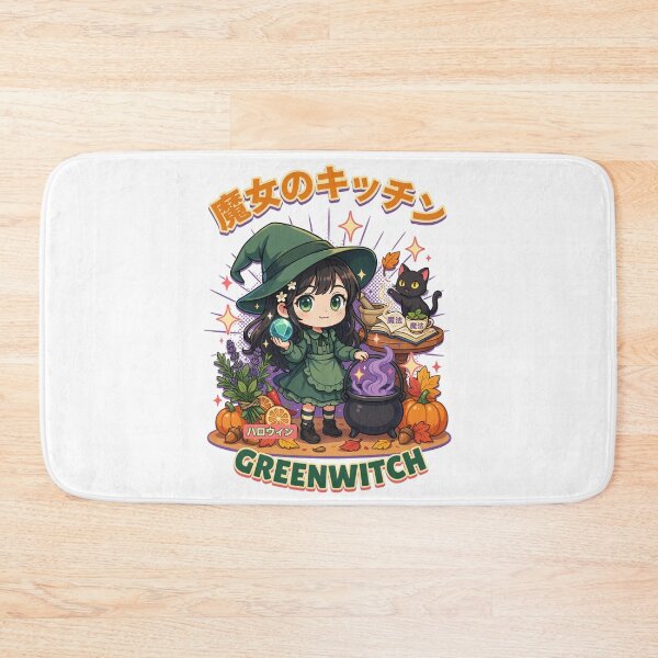 Item preview, Greenwitch Kitchen Witch Cauldron Halloween Design Graphic Tee v9 designed and sold by DarylWelsh2024.