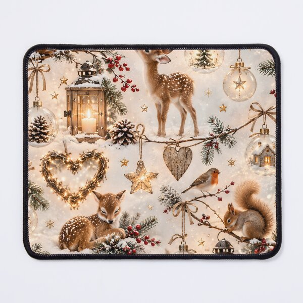 Item preview, Cozy winter animals and Christmas magic in the forest designed and sold by Fotografin1981.