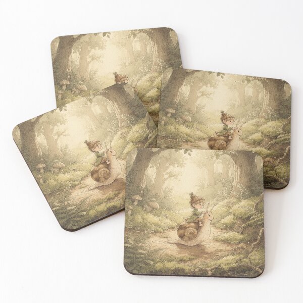 Item preview, Forest Pixie on a Snail designed and sold by PictorialWhimsy.