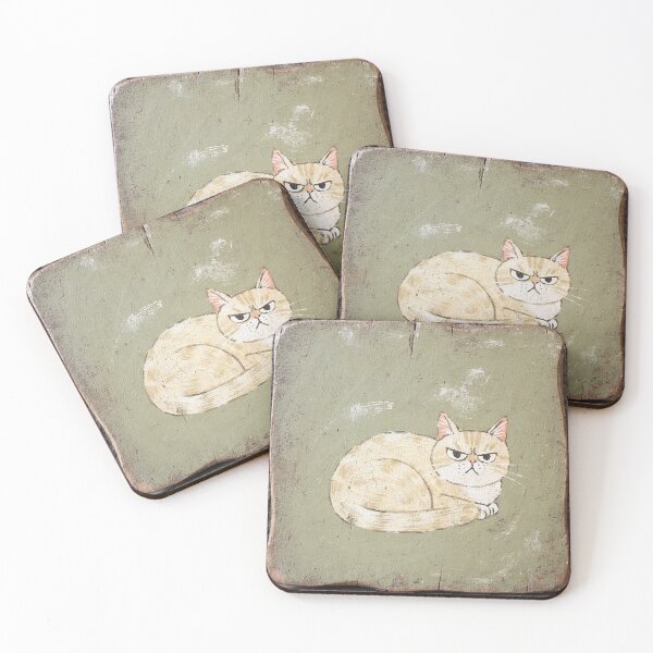 Item preview, Annoyed Cream Loaf Cat designed and sold by PictorialWhimsy.