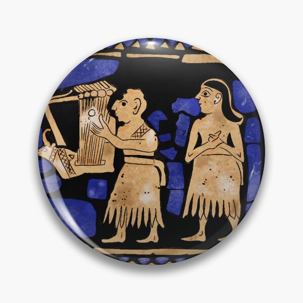 Item preview, Standard of Ur, Singer and Musician, Royal Tombs, Ur, Iraq, lapis lazuli, mother-of-pearl, bitumen, Early Dynastic Period (2600-2400 BC), British Museum designed and sold by pots&picks.