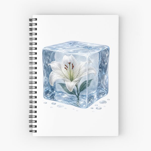Item preview, White Lily in Crystal Ice Cube designed and sold by MichalHau.