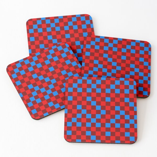 Item preview, Red Blue and Maroon Checkered Pattern Design   designed and sold by PatternTitan.