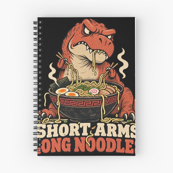 Item preview, T-Rex Ramen – Short Arms Long Noodles Funny Dinosaur Shirt designed and sold by mnkyride.