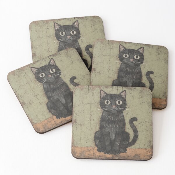 Item preview, Very Serious Business Black Cat designed and sold by PictorialWhimsy.