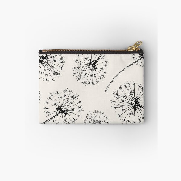 Item preview, Black Dandelion Botanical Line Art Pattern designed and sold by GemsAnatomy.