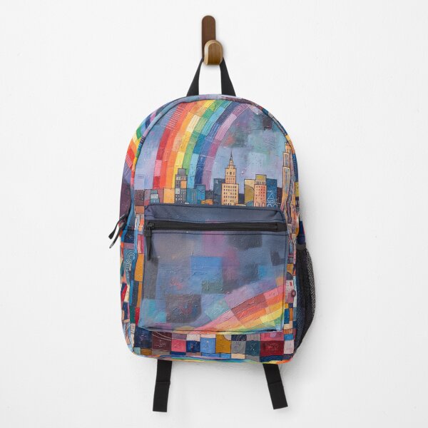 Item preview, Rainbow Over NYC Abstract Art designed and sold by Home Decor Art.
