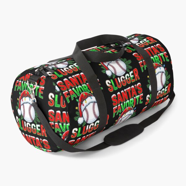Item preview, Santa's Favorite Slugger Christmas Baseball Santa Hat String Lights Holiday Gift Design designed and sold by 519xdesign.