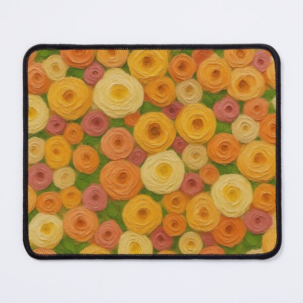 Item preview, Warm Autumn Floral Seamless Pattern Oil Paint Rose Art designed and sold by Fine-Arts-Lab.