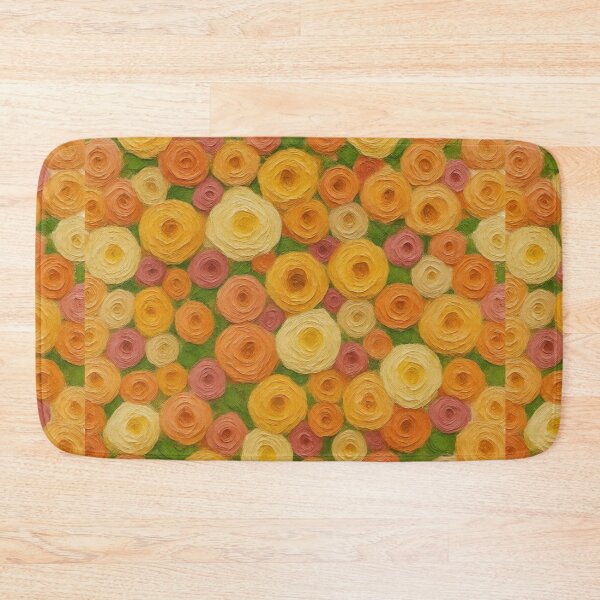 Item preview, Warm Autumn Floral Seamless Pattern Oil Paint Rose Art designed and sold by Fine-Arts-Lab.