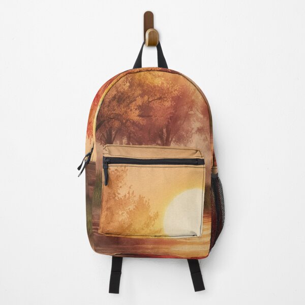 Item preview, Nostalgic Watercolour Sunset Over Autumn Trees designed and sold by artyval.