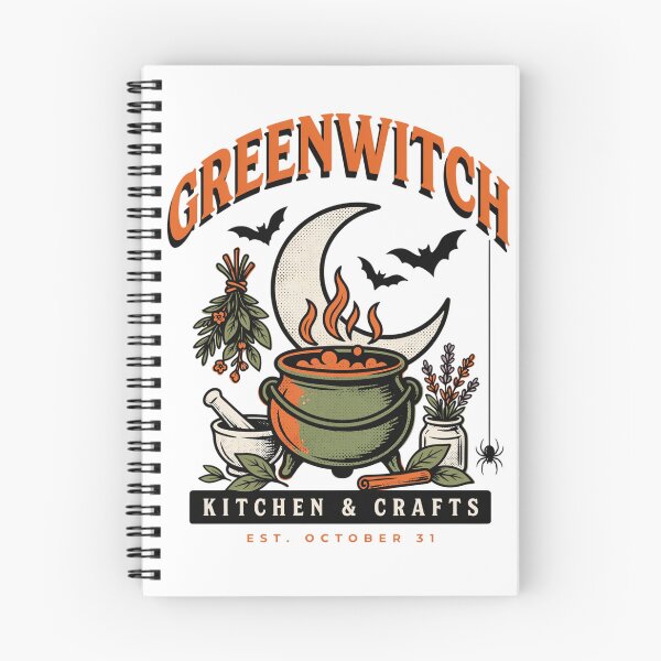 Item preview, Greenwitch Kitchen Witch Cauldron Halloween Design Graphic Tee v10 designed and sold by DarylWelsh2024.