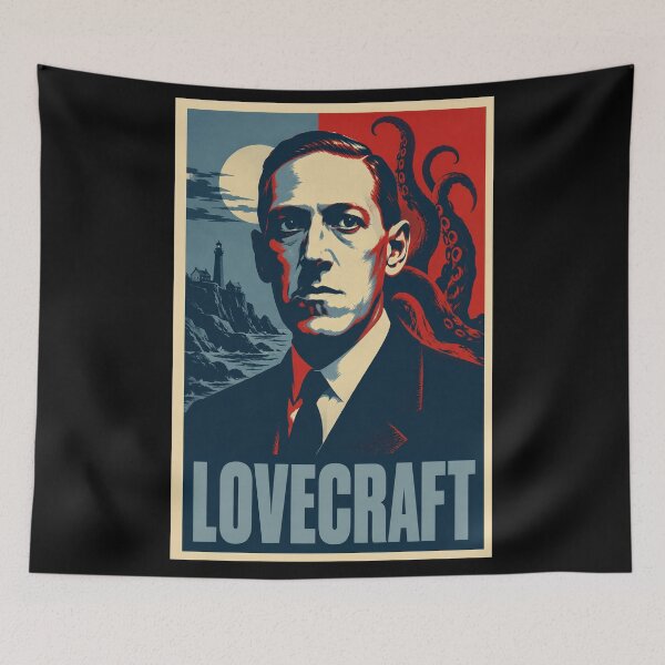 Item preview, Lovecraft Hope Poster - HP Lovecraft Cthulhu Horror Pop Art, Cosmic Gothic Print designed and sold by ValentinaHramov.