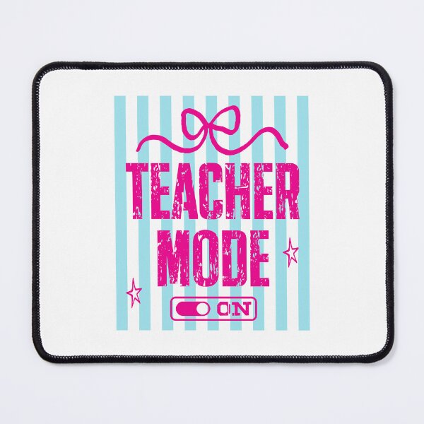 Item preview, Teacher Mode On Pink Stripe Teacher Gift designed and sold by LASTIQUE-dd.