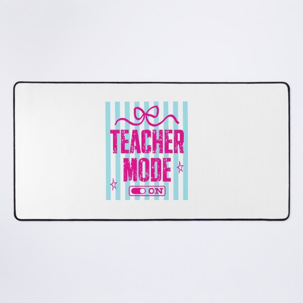 Item preview, Teacher Mode On Pink Stripe Teacher Gift designed and sold by LASTIQUE-dd.