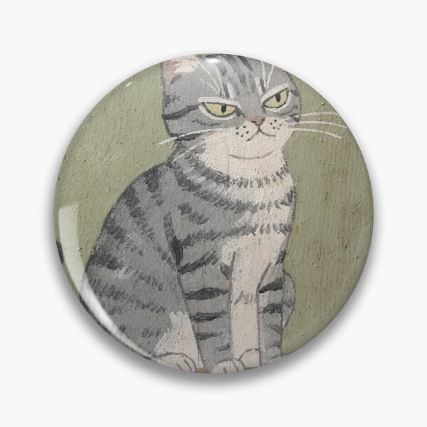 Item preview, Suspicious Grey Tabby designed and sold by PictorialWhimsy.