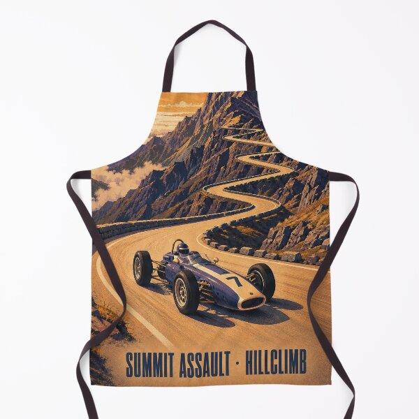 Item preview, Summit Assault Hillclimb - A Vintage mountain-hillclimb Illustration - Gift for Motorsports Lovers designed and sold by MoonSkyArt.