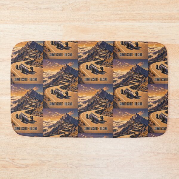 Item preview, Summit Assault Hillclimb - A Vintage mountain-hillclimb Illustration - Gift for Motorsports Lovers designed and sold by MoonSkyArt.