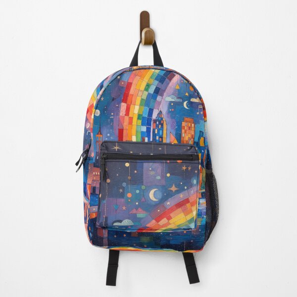 Item preview, Rainbow Over NYC Abstract Art designed and sold by Home Decor Art.