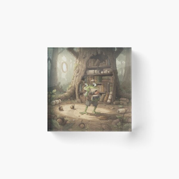 Item preview, Frog Librarian Says Shhh designed and sold by PictorialWhimsy.