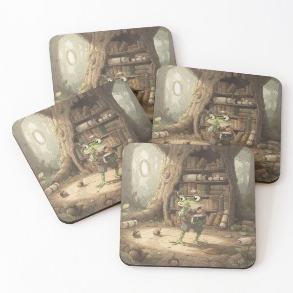 Item preview, Frog Librarian Says Shhh designed and sold by PictorialWhimsy.