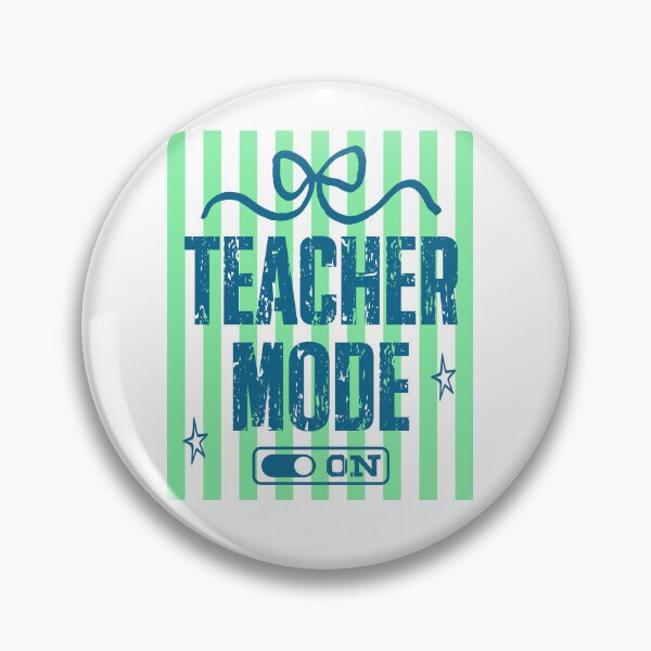 Item preview, Teacher Mode On Green Stripe Educator Gift designed and sold by LASTIQUE-dd.